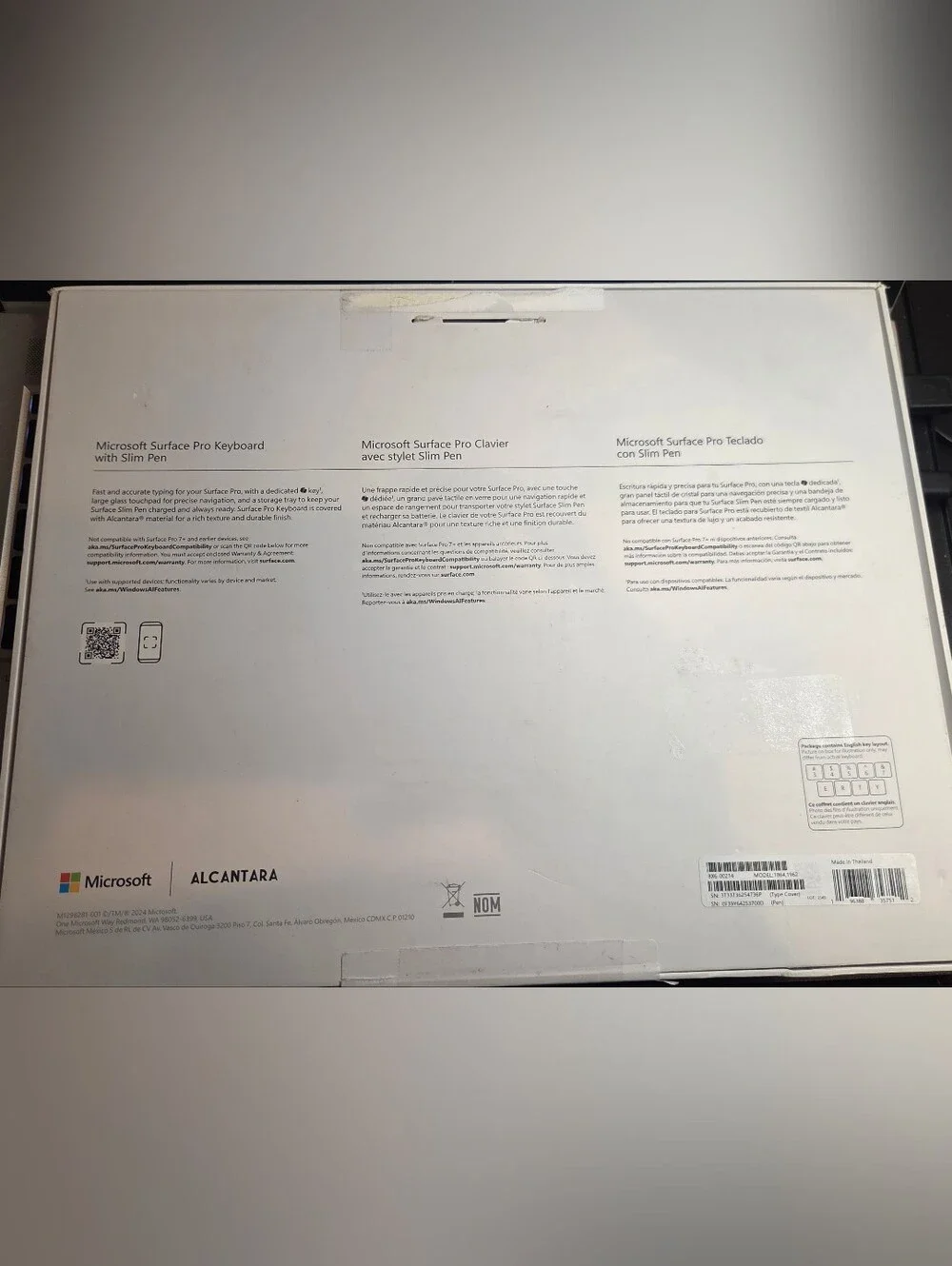 Microsoft Surface Pro Type Cover Keyboard with Pen - Dark Gray